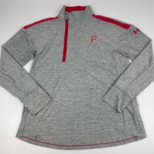 Under Armour Women's Size XL Pittsburgh Pirates MLB HotShot 1/2 Zip Pullover Top